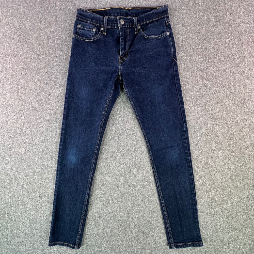 Levi's Jeans Womens 29 512 Slim Taper Dark Wash Blue Stretch Denim Excellent
